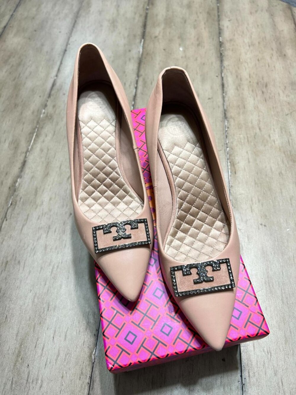 Tory Burch Gigi 55MM Embellished Pointy Toe Pump